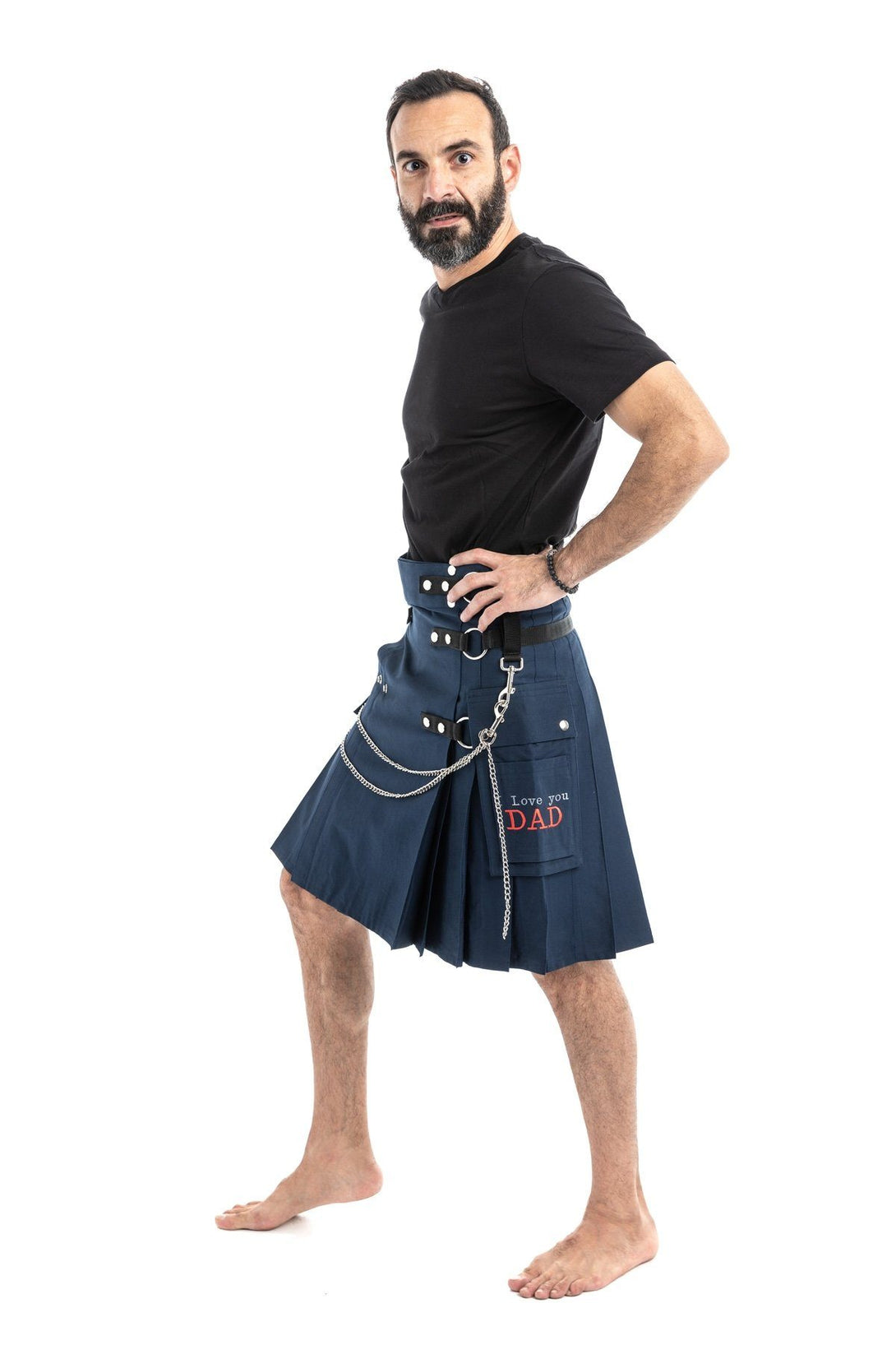 Fashion Kilt For Stylish Men - Side View