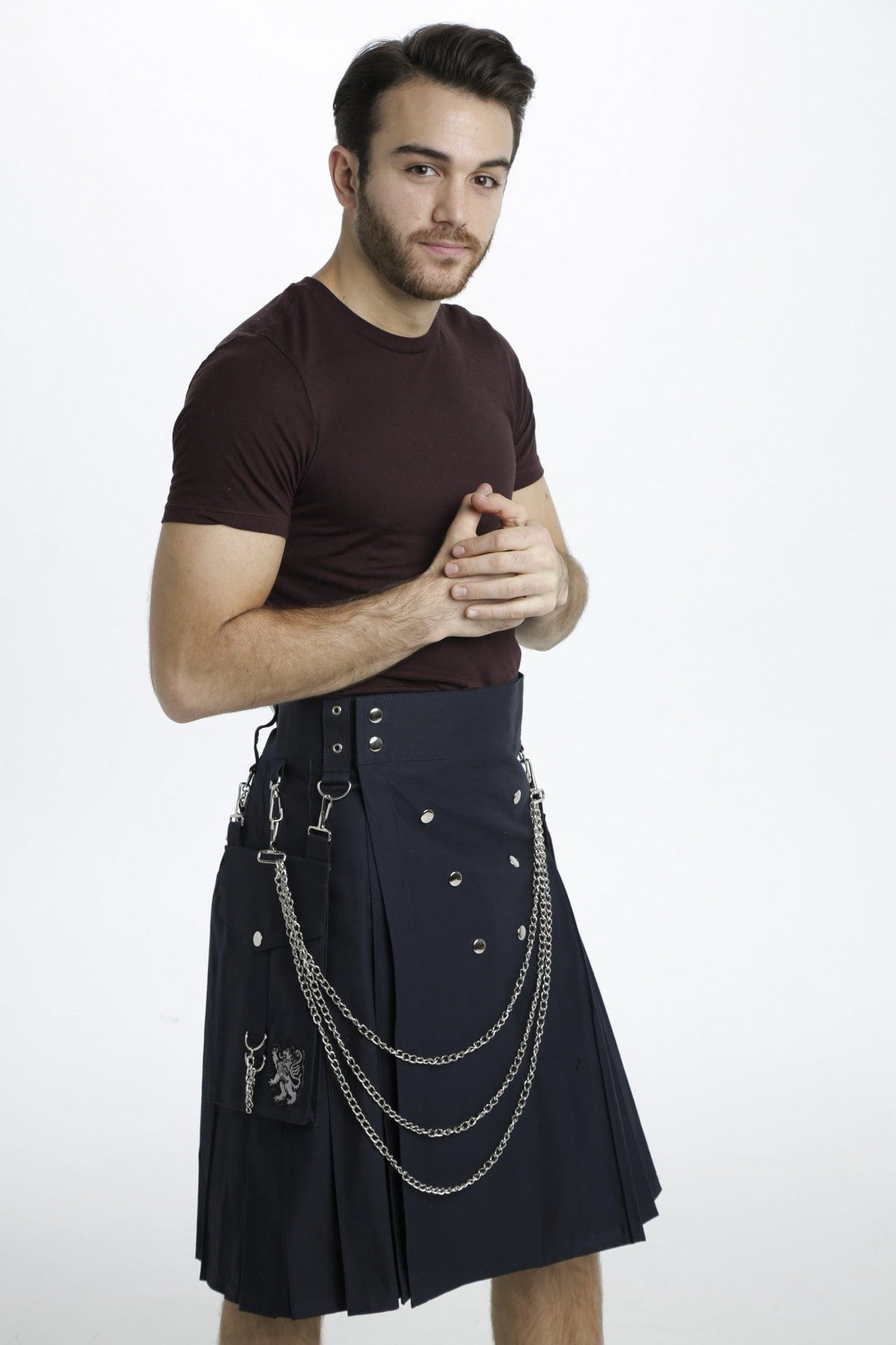 Fashion Kilt with Chain - Side View