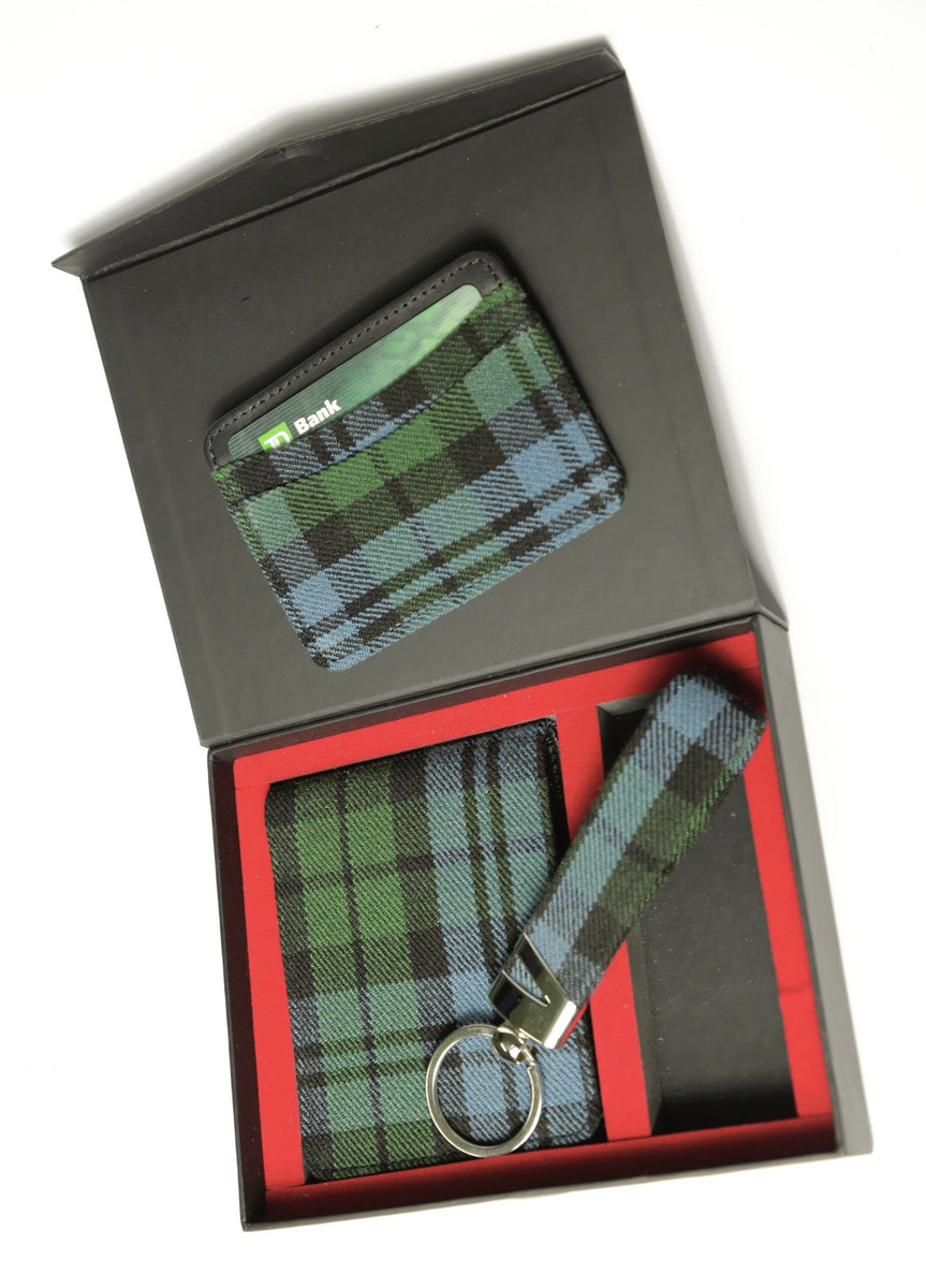 Gift Box with Wallet, Card Holder and Key Chain – Scottish Kilt