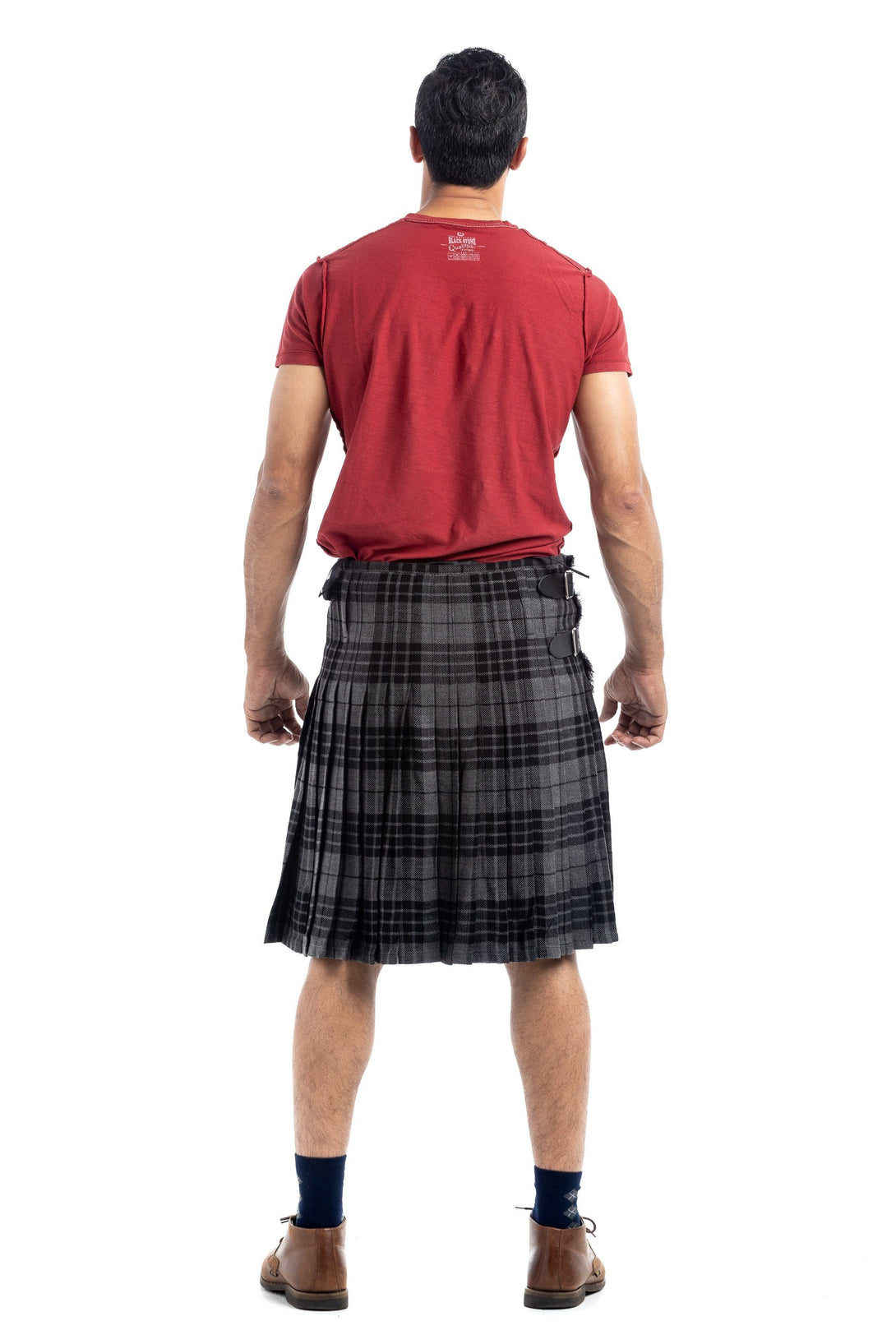 Grey Spirit Tartan Kilt - back