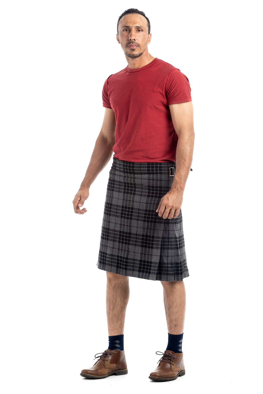 Grey Spirit Tartan Kilt - right