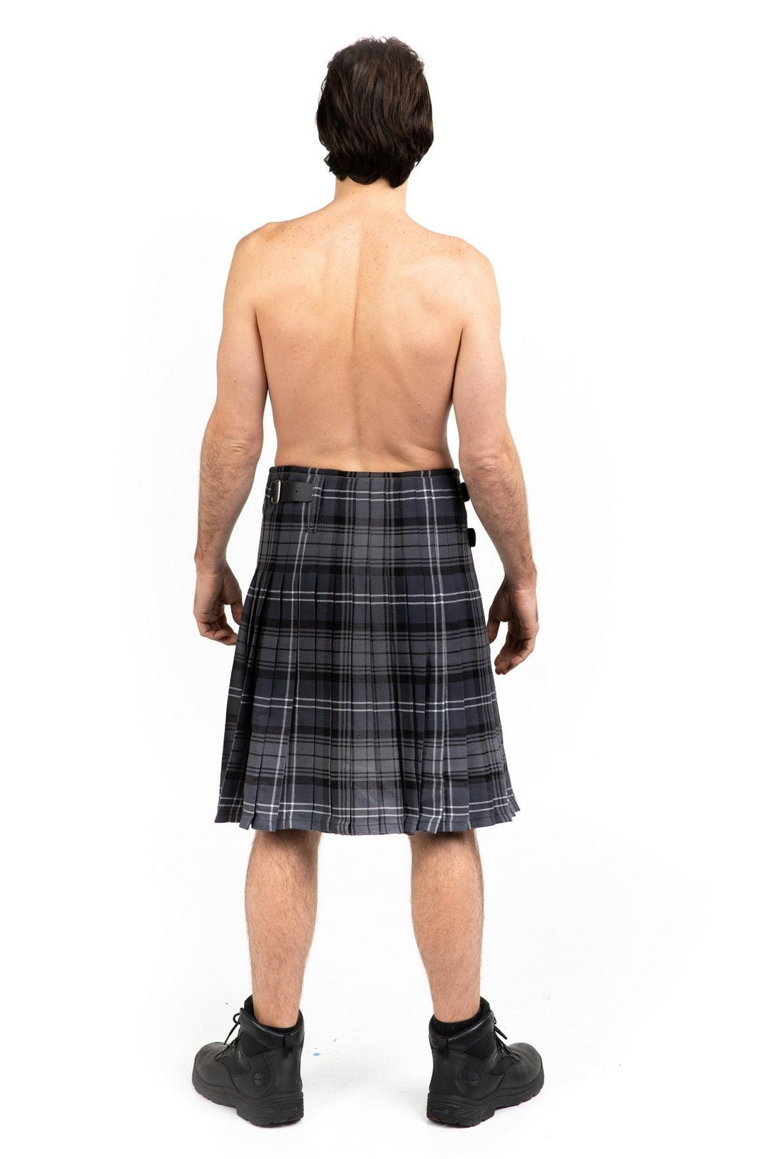 Grey Watch Tartan Kilt - Back view