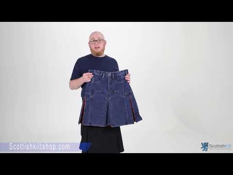 Denim Tartan Hybrid Pant Kilt - Video