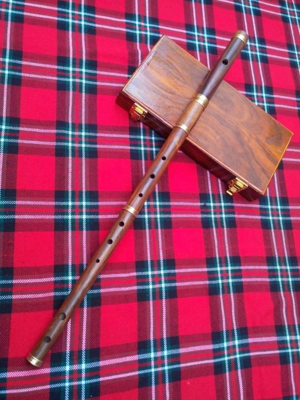 Irish Finger Flute Rosewood with box