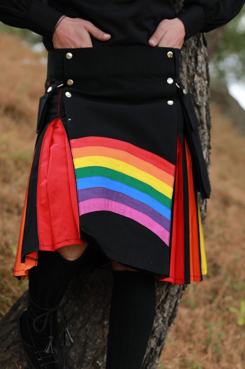 LGBT Gay Pride Kilt-closeup