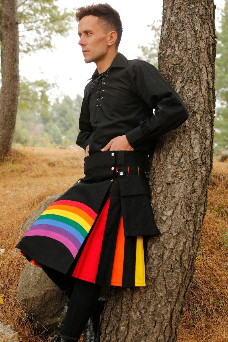 LGBT Gay Pride Kilt-left-1