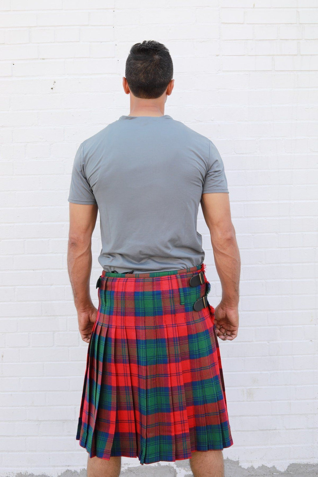 Lindsay Tartan kilt - Back side view