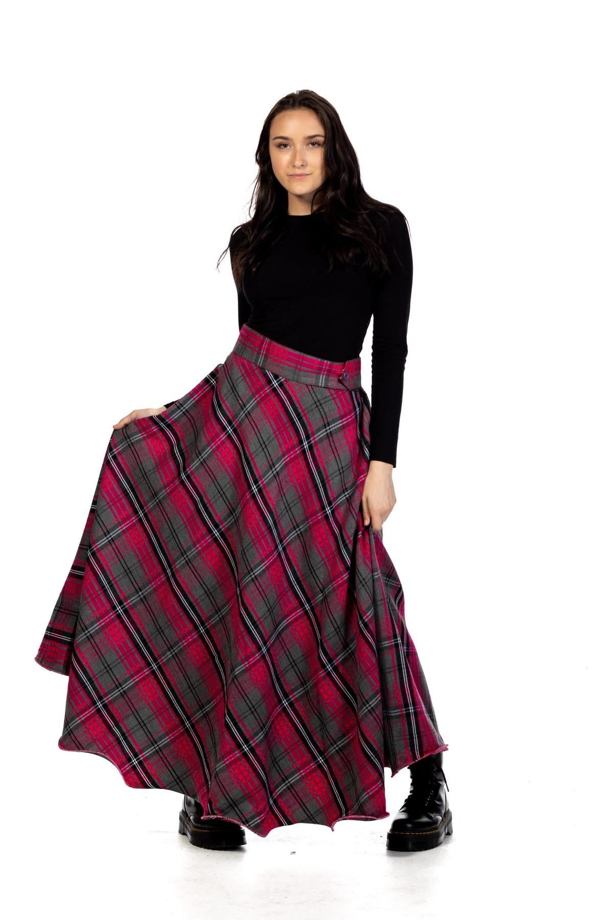The Timeless Appeal of Long Plaid Skirts