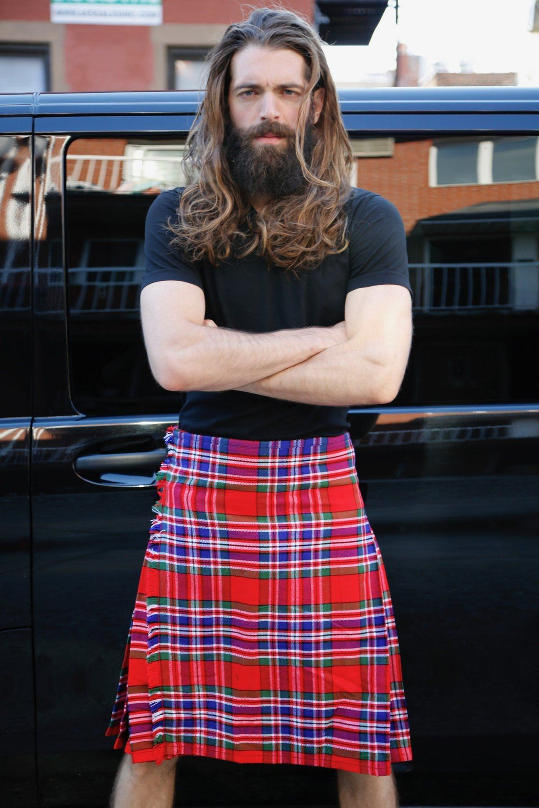 MACFARLANE TARTAN  kilt - front view