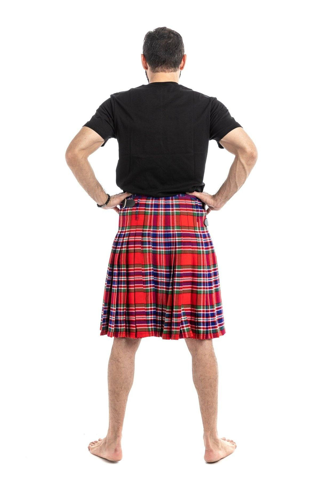 macfarlane clan tartan kilt - Back side view