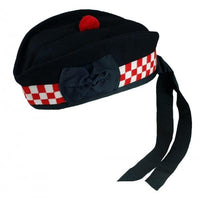 Diced Wool Glengarry Cap
