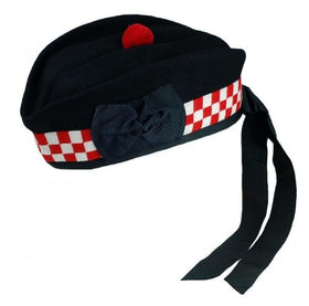 Diced Wool Glengarry Cap
