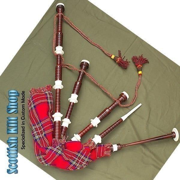 Rosewood Bagpipe Learning Set - Fully Function