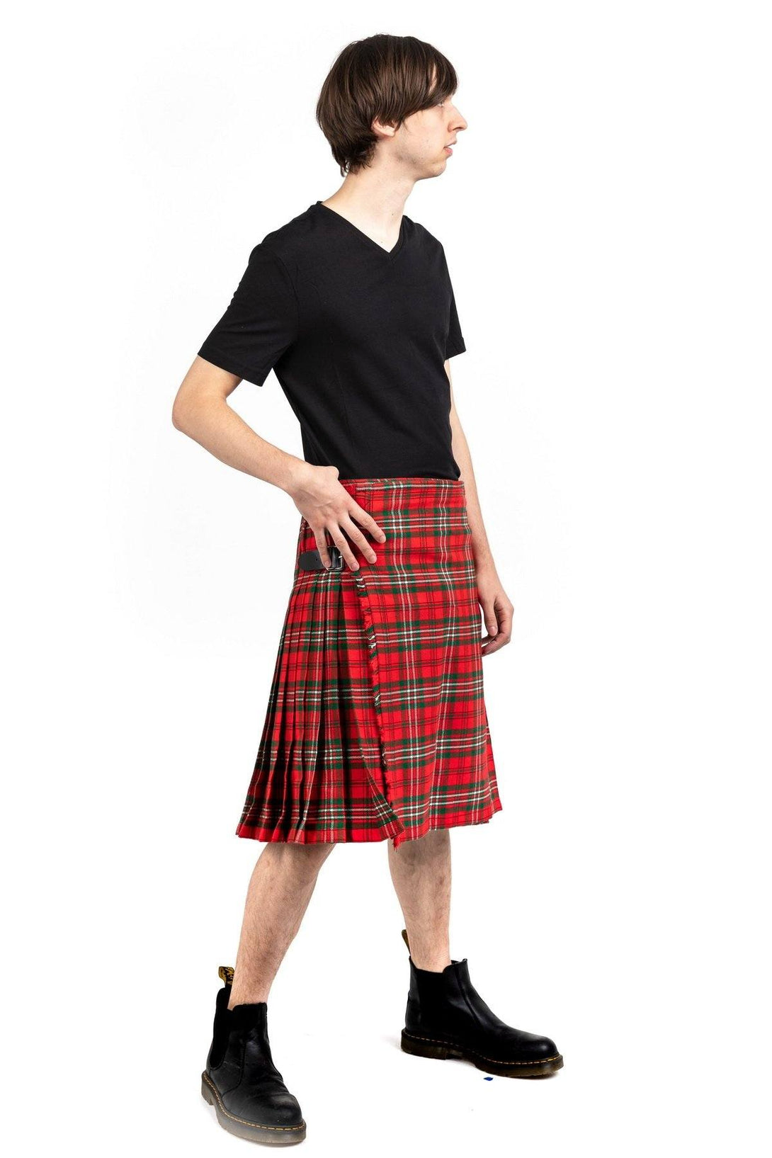 Scott clan tartan kilt - Side view