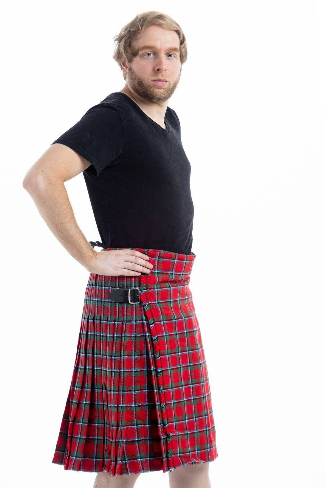 Sinclair Tartan kilt - Side view