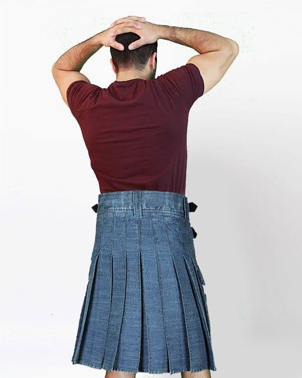 Stonewashed Kilt BACK VIEW