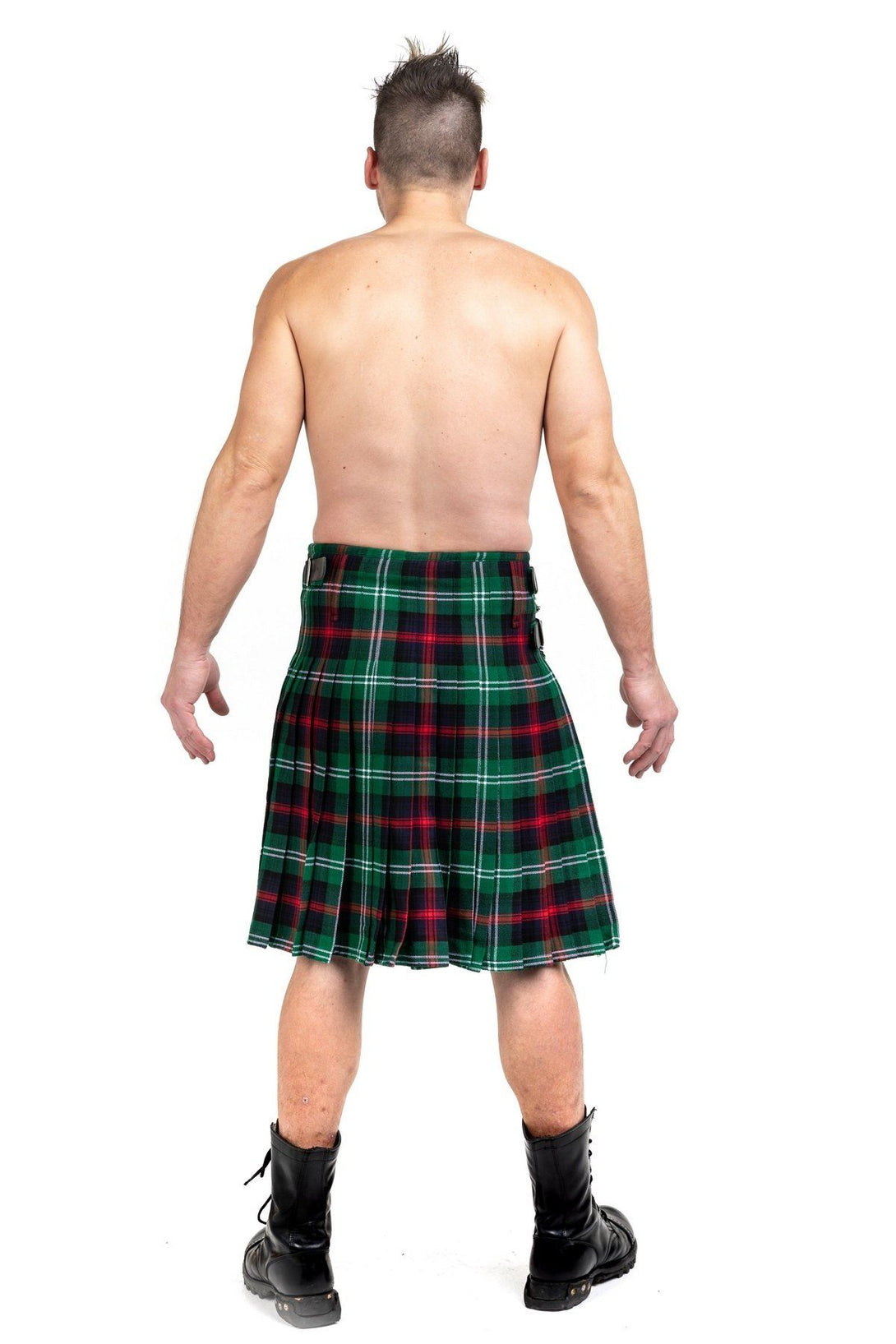 Sutherland Tartan Kilt - Back side view