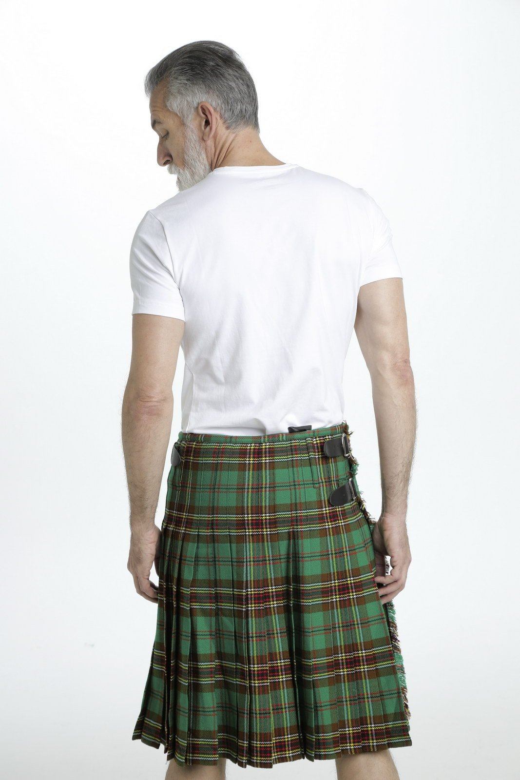 TARA MURPHY TARTAN KILT  - Back side view