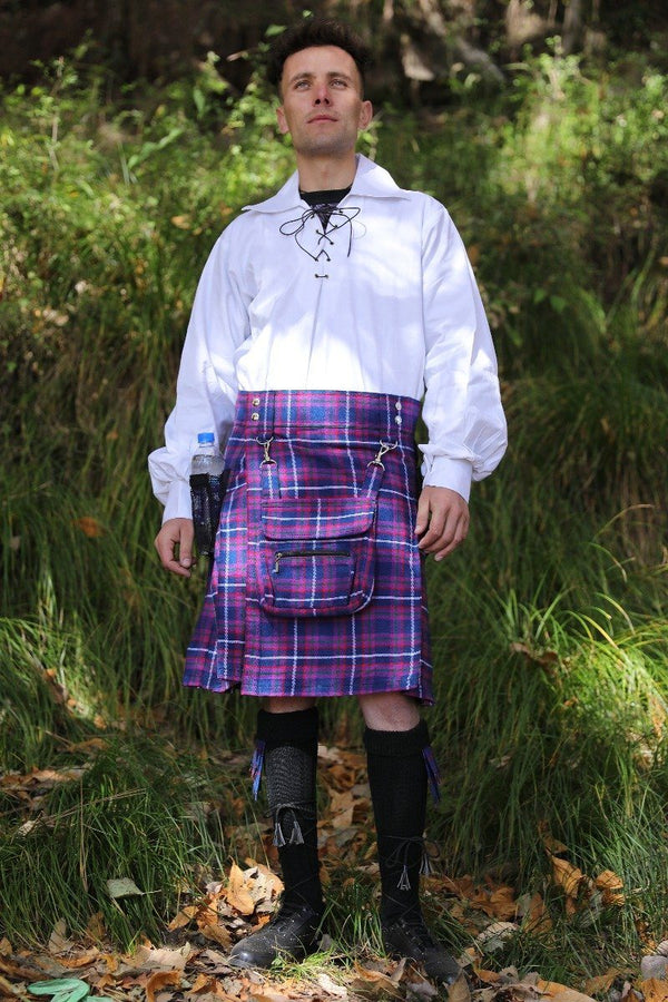 Tartan Hiking Kilt - Front Side View