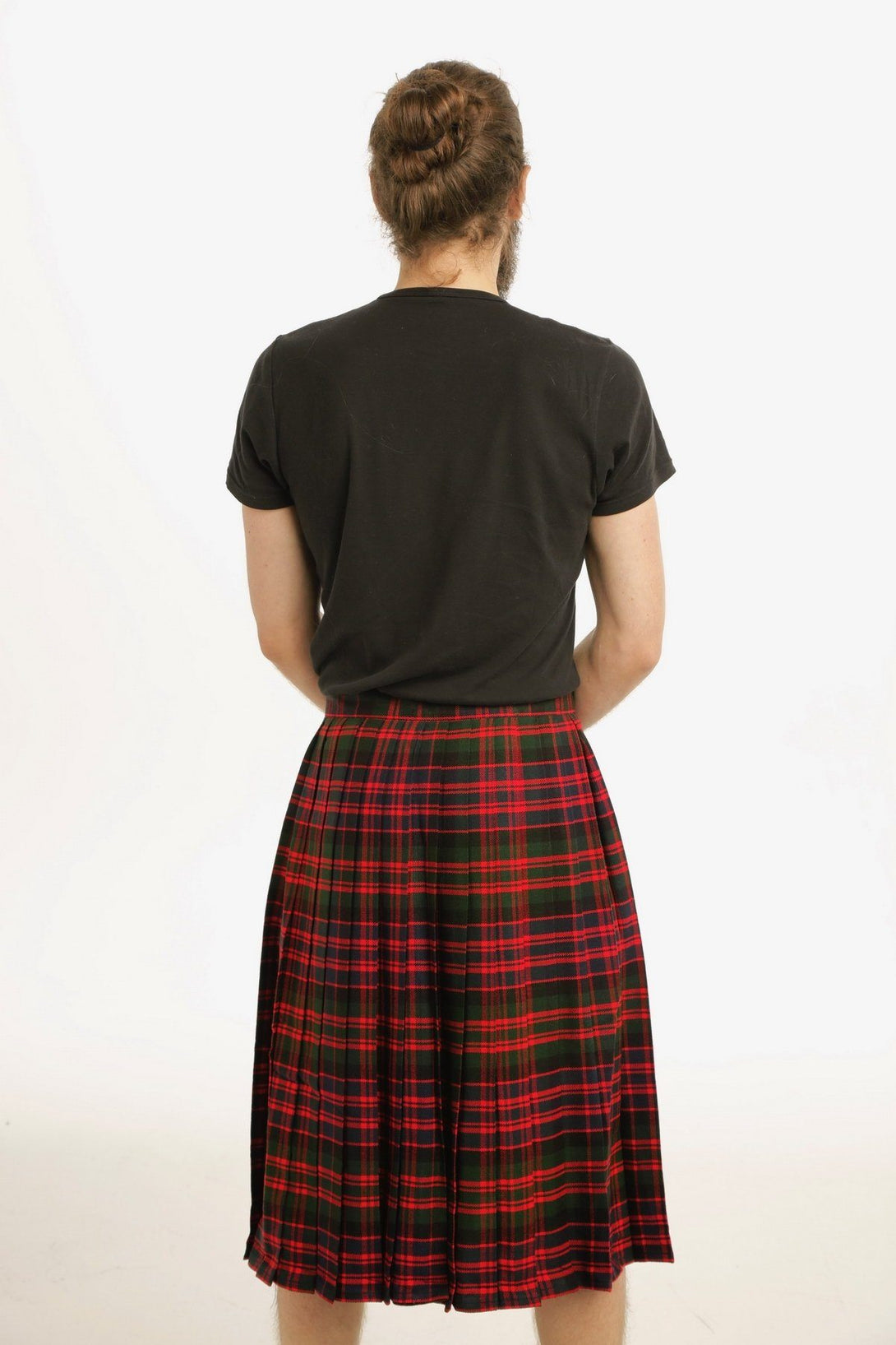 Tartan Kilt for Stylish Men - Back Side view