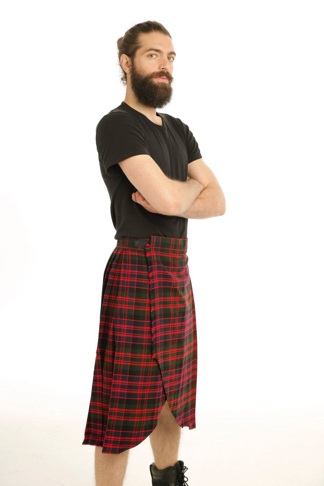 Tartan Kilt for Stylish Men - Left Side view