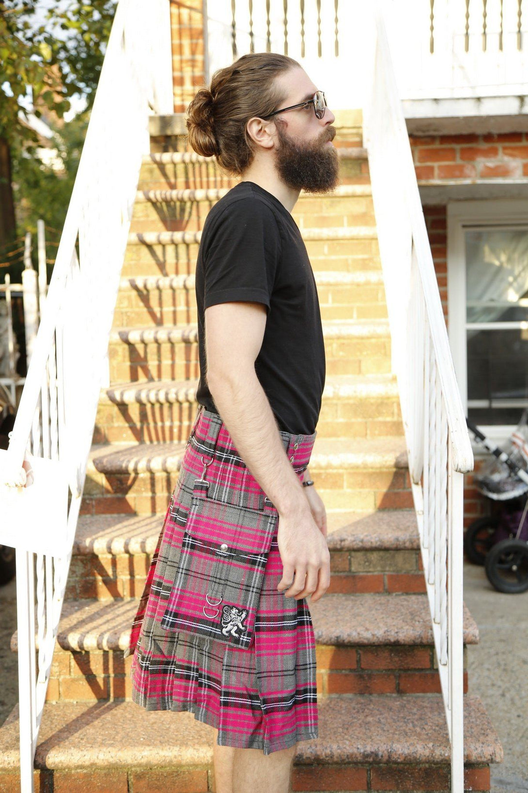 Tartan Kilt with Detachable Pockets - Right side view