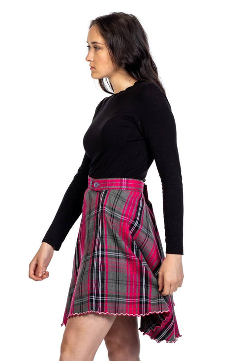 Basic Tartan Skirt With Front Buttons | Scottish Kilt™