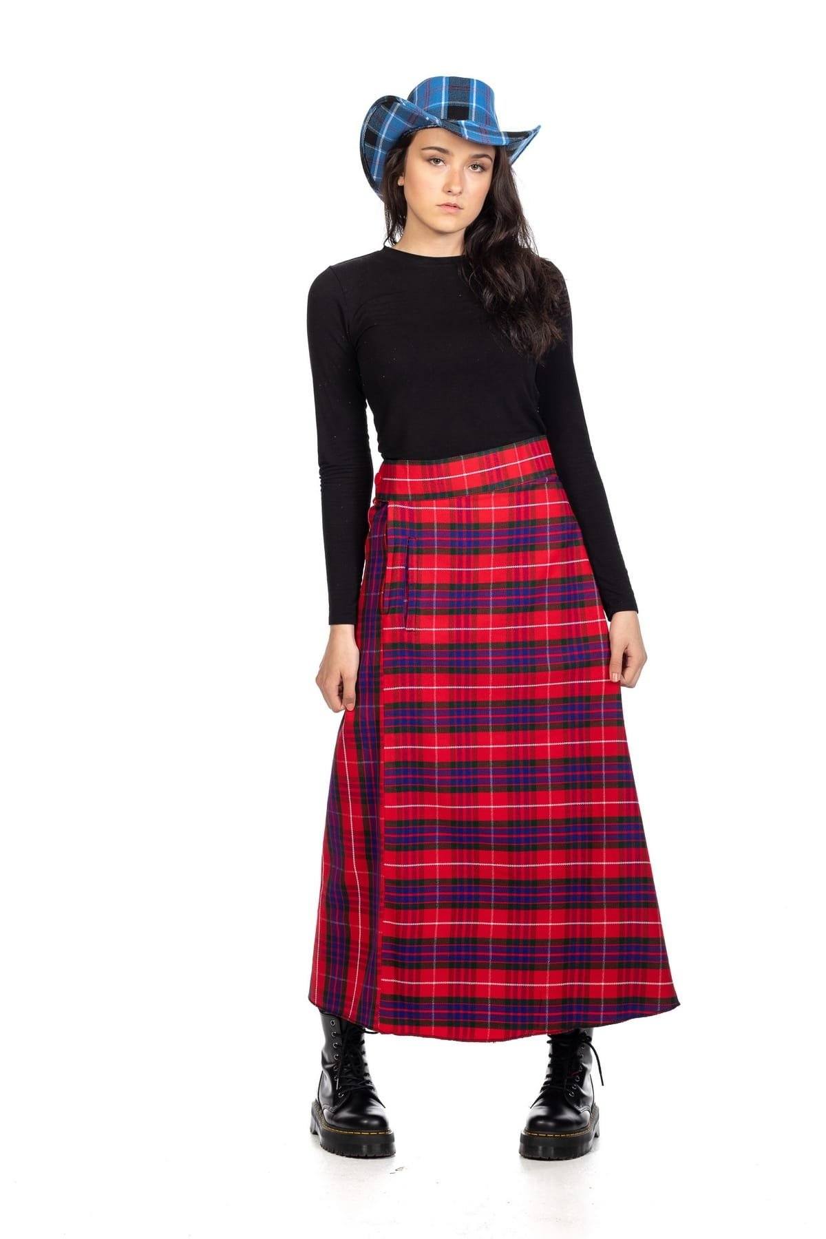 Maxi Tartan Skirt For Women | Scottish Kilt