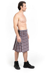 Thomson Grey Ancient Tartan Kilt - Right side view