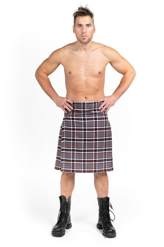 Thomson Grey Ancient Tartan Kilt - Front