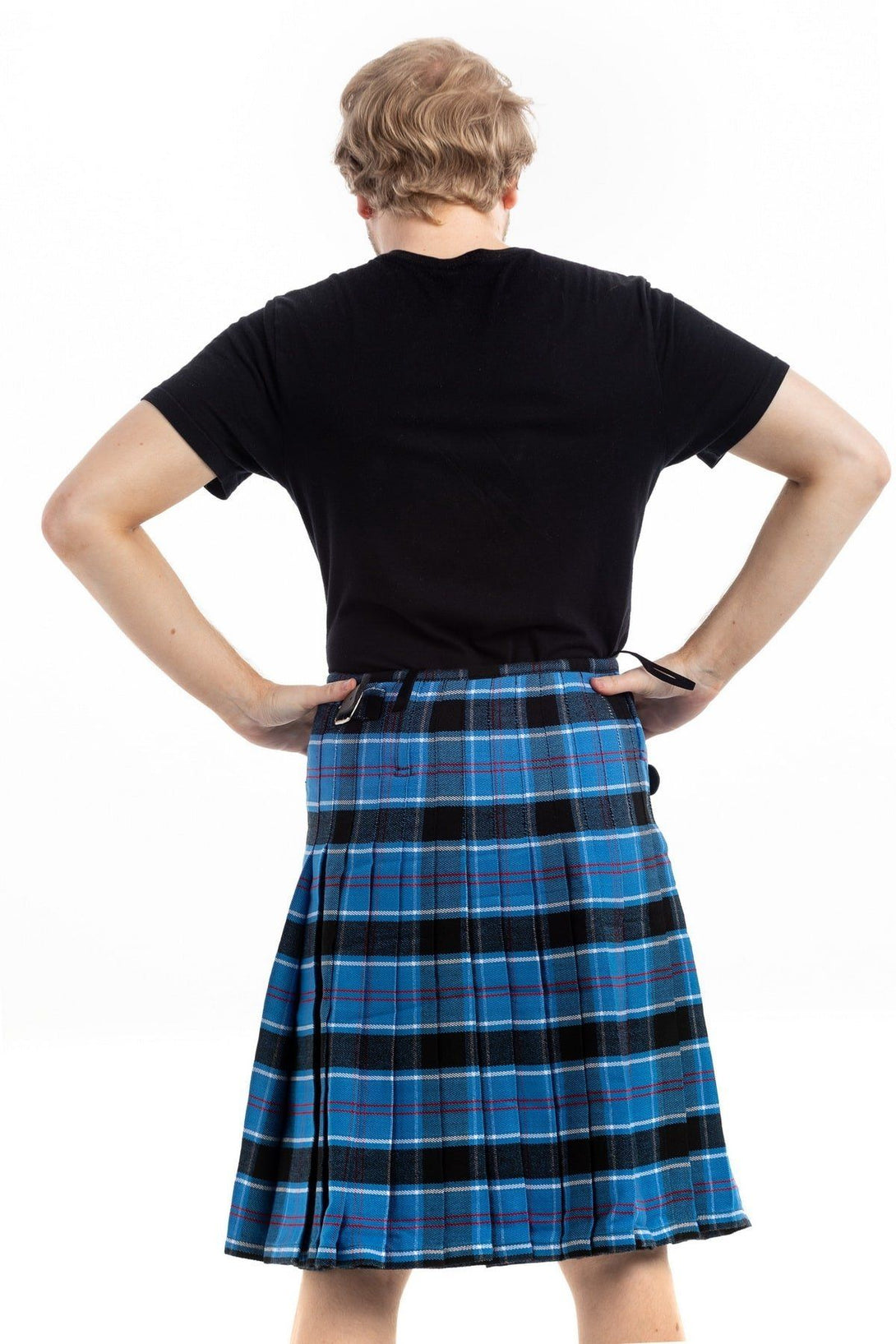 Clan US Navy Tartan Kilt  - Back side view