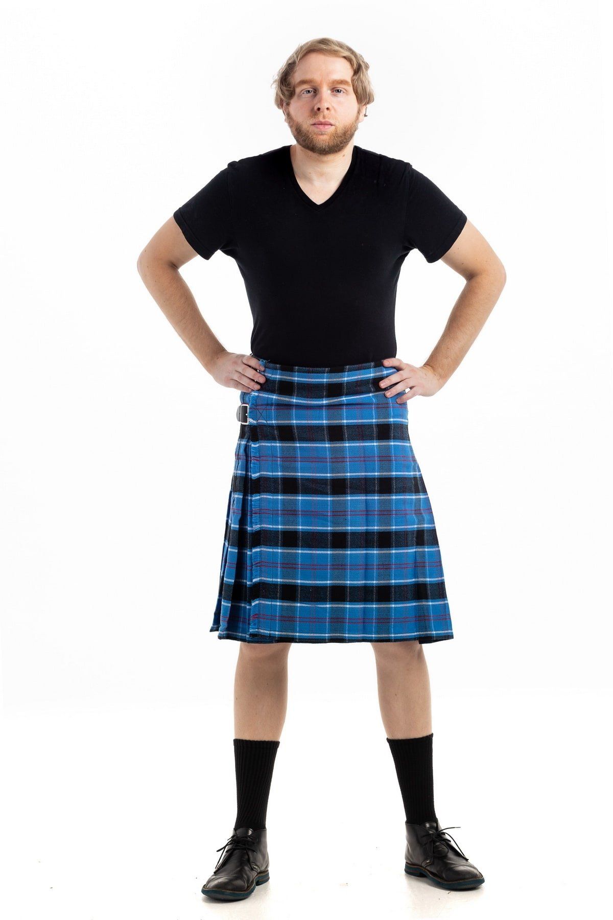 Navy 2024 tartan kilt