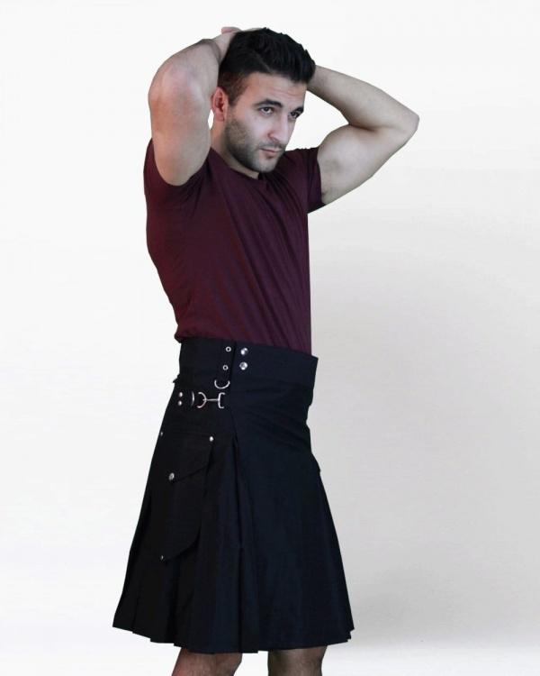 Decent Men Utility Kilt - Left Side View