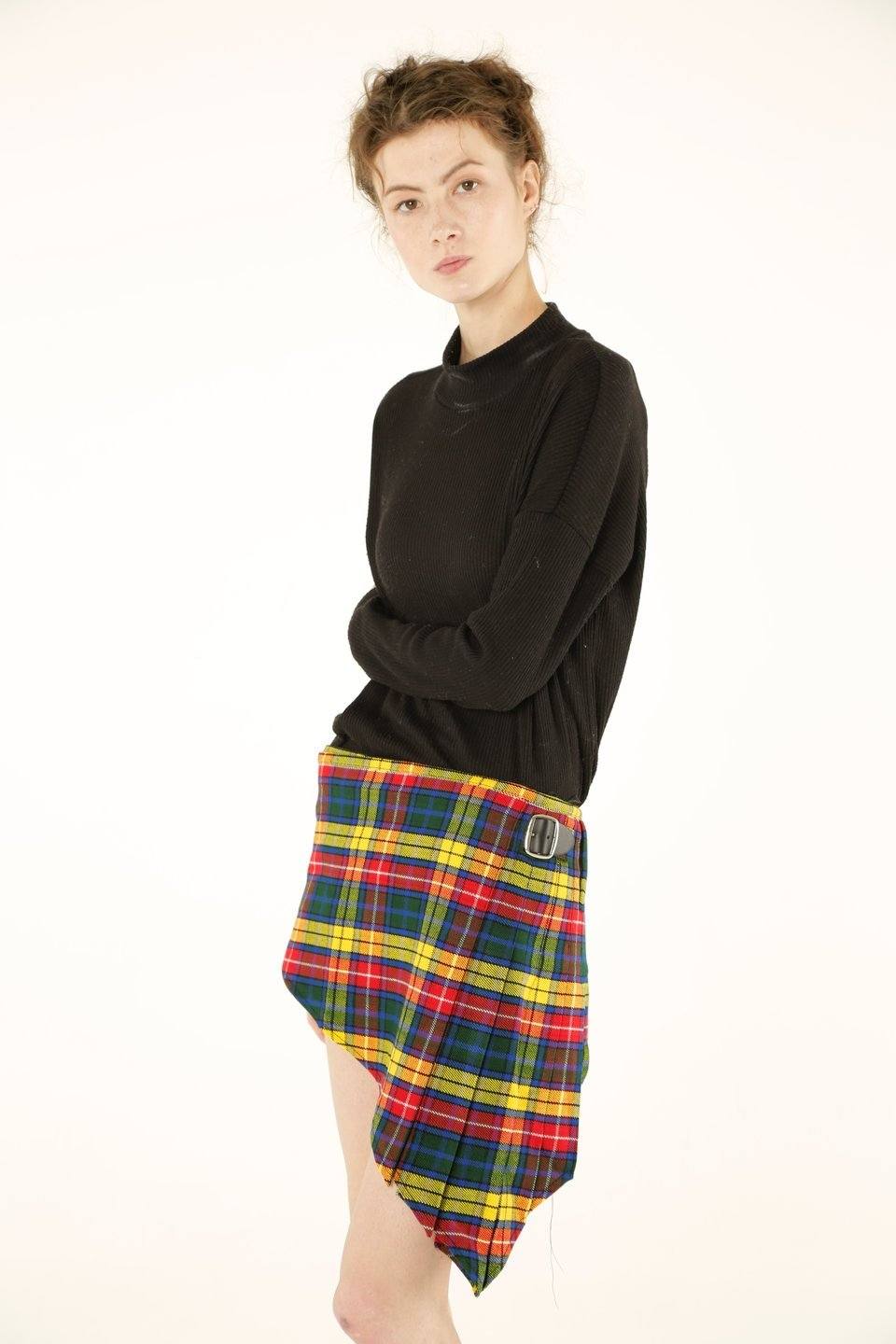 V-Cut Tartan Skirt | Scottish Kilt™