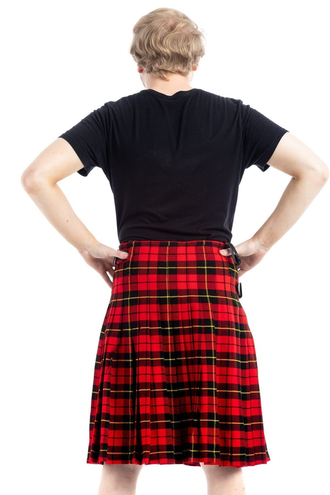 Wallace Tartan Kilt  - Back side view