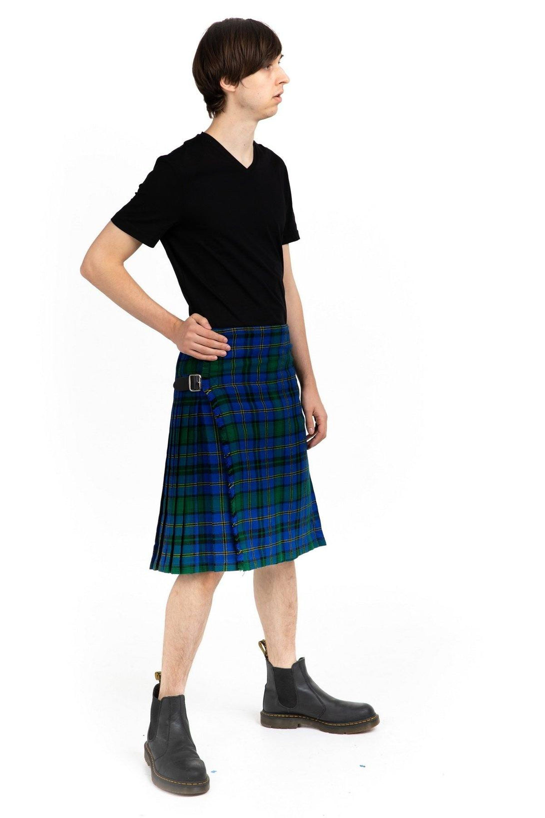 Weir Clan Tartan Kilt - Side view