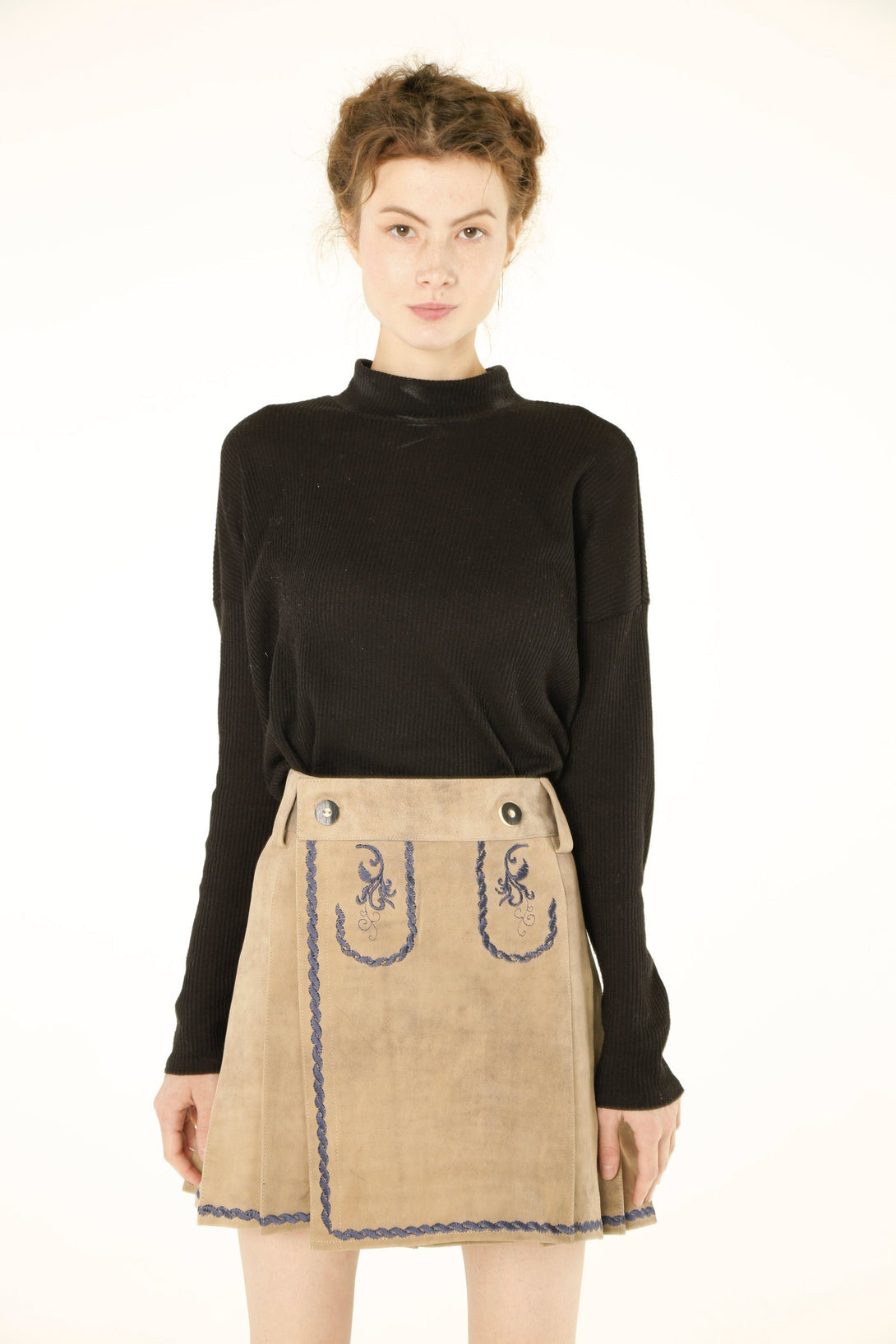 Women Bavarian Leather Skirt