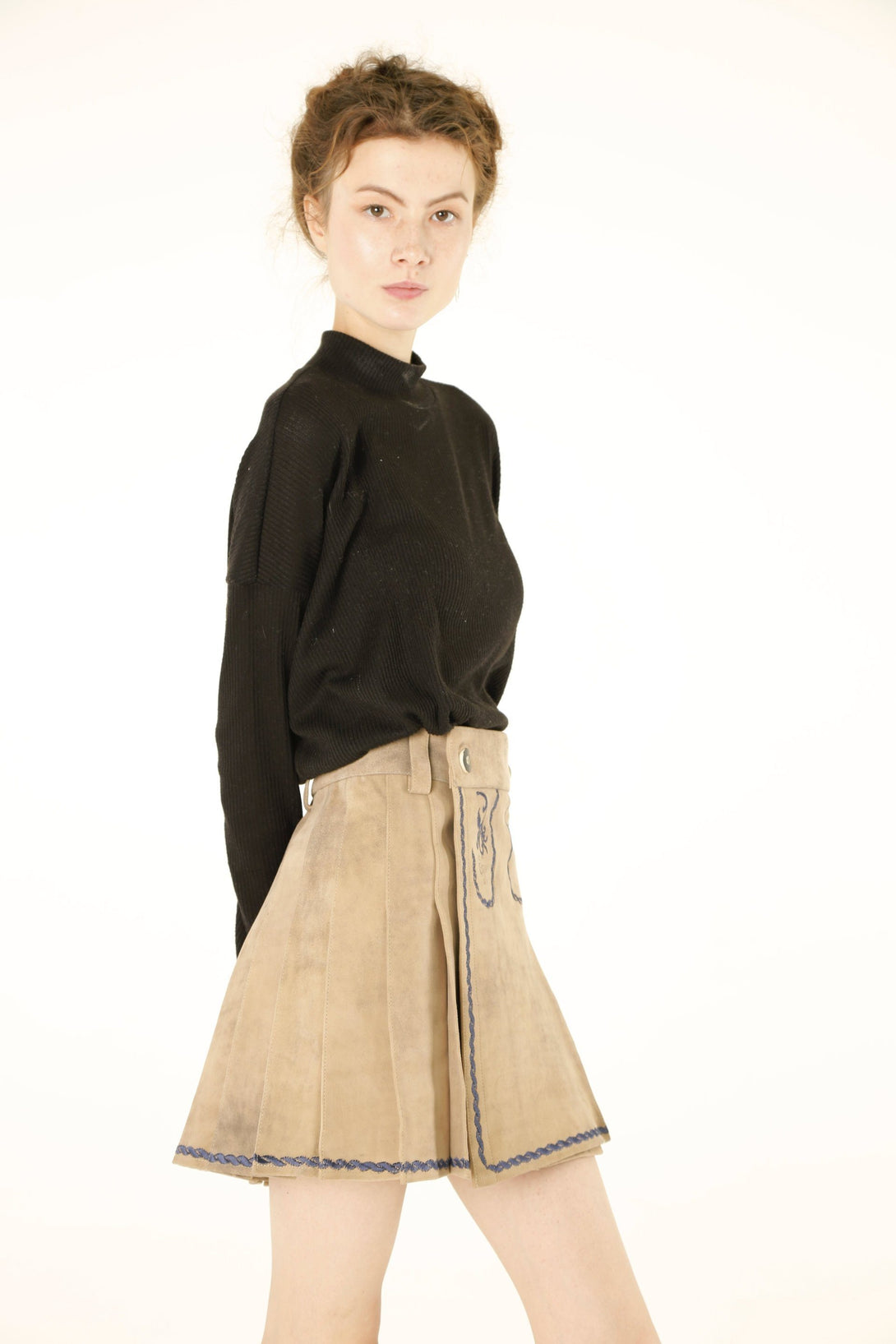 Bavarian Leather Skirt