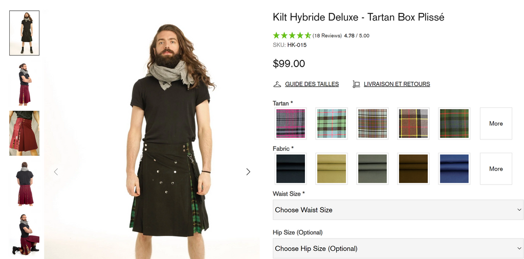 Hybrid Tartan Kilt